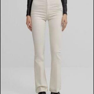 Bershka High Waisted Flared Boot Cut Pants